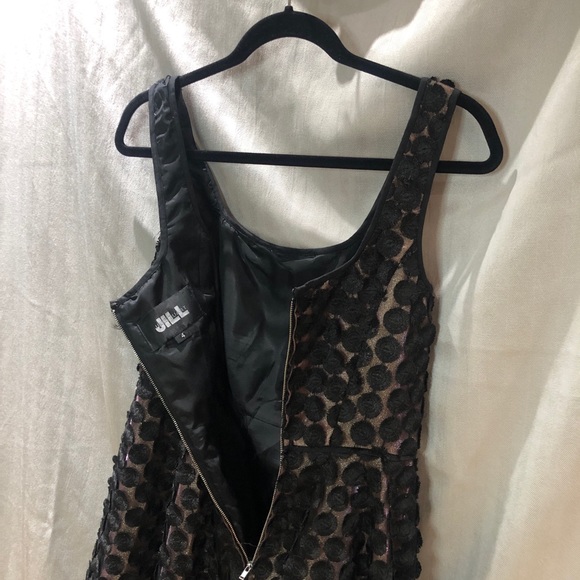 Jill Stuart black/gold cocktail dress. Sz 4 - Picture 12 of 16